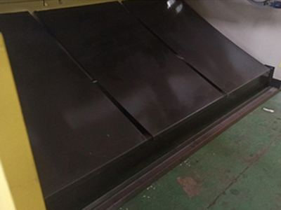 Rear supporting material positioning platform