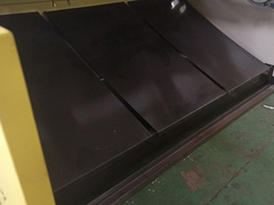 Rear supporting material positioning platform